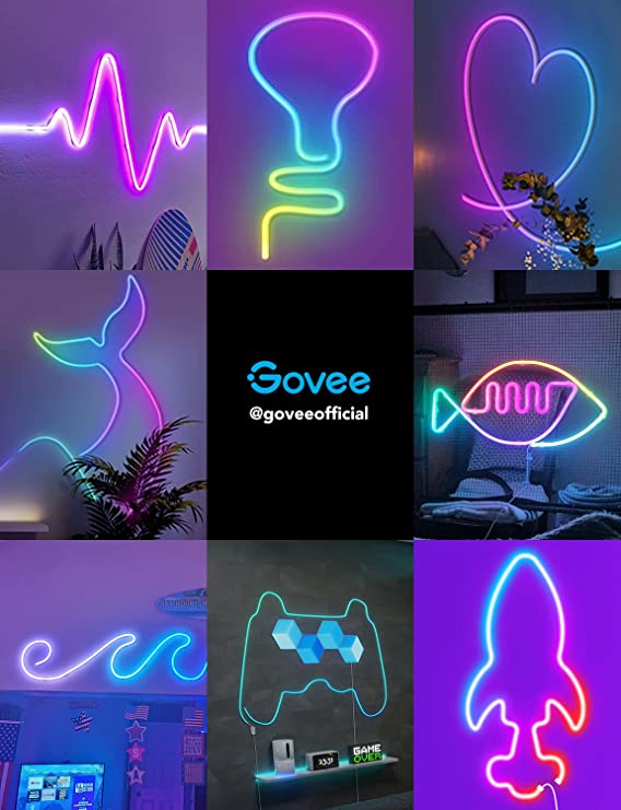 Govee Neon Rope Lights, RGBIC Rope Lights